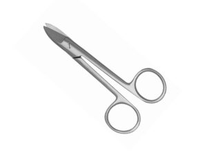 Crown Scissor 4.5" Curved – Pomee USA 712-020