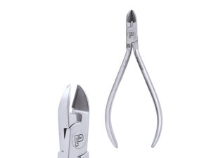 Mini Pin and Ligature Cutter 15° Angled – Pomee USA 7218 | Orthodontic Wire Cutter with Carbide Tips