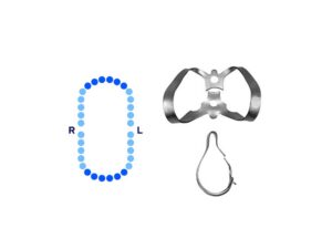 Anterior Rubber Dam Clamp #6 Slightly Offset Jaws – Pomee USA 712-101