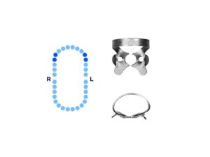 Premolars Rubber Dam Clamp #1 Slightly Festooned Jaws – Pomee USA 712-107