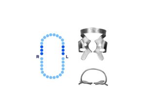 Upper Molars Rubber Dam Clamp #201 Slightly Festooned Jaws – Pomee USA 712-137