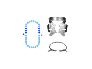 Upper Molars Rubber Dam Clamp #205 Slightly Festooned Jaws – Pomee USA 712-138