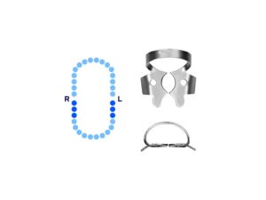 Lower Molars Rubber Dam Clamp #3 Flat Narrow Jaws – Pomee USA 712-139