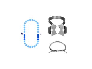 Lower Molars Rubber Dam Clamp #7 Flat Jaws – Pomee USA 712-141