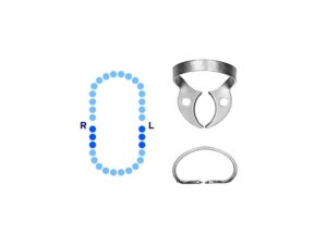 Lower Molars Rubber Dam Clamp #W7 Flat Jaws – Pomee USA 712-143
