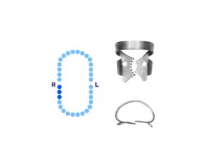 Lower Molars Rubber Dam Clamp #12A Serrated Offset Jaws – Pomee USA 712-144