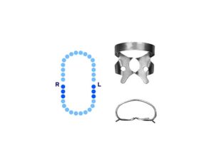 Lower Molars Rubber Dam Clamp #26 Slightly Reversed Festooned Jaws – Pomee USA 712-146